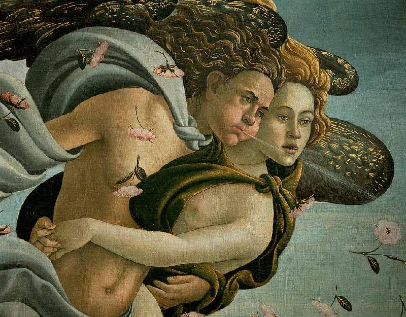 The Birth of Venus (detail) dsfds, BOTTICELLI, Sandro